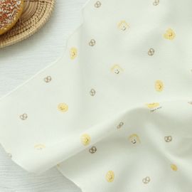 [Lieto Baby] Pure Cotton Gauze Embo Handkerchief for Baby 5pcs/Set-Washcloth for Newborn, Bib-Made in Korea